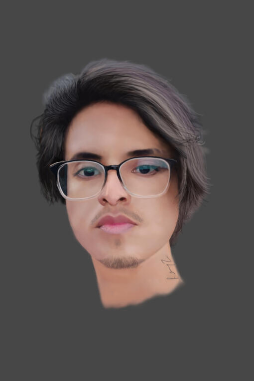 Hyper-realistic self portrait