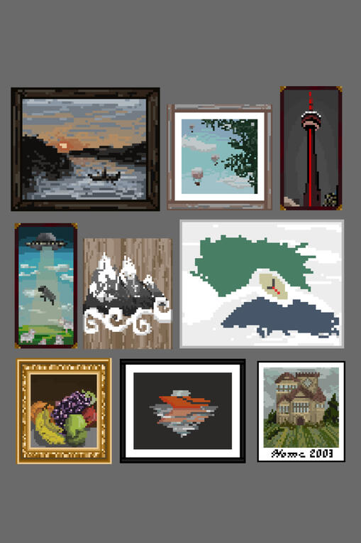 64x64 Pixel Art Painting Assets