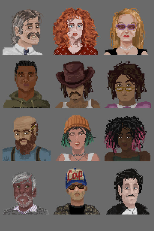 64x64 Pixel Art Character Assets