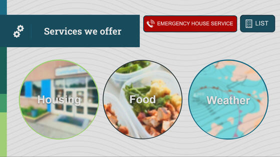 Ability to look for all services provided nearby.